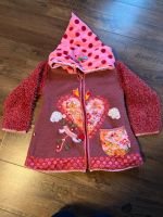 122 128 kuschlig warmer Handmade Mantel Jacke rot rosa Niedersachsen - Osterode am Harz Vorschau