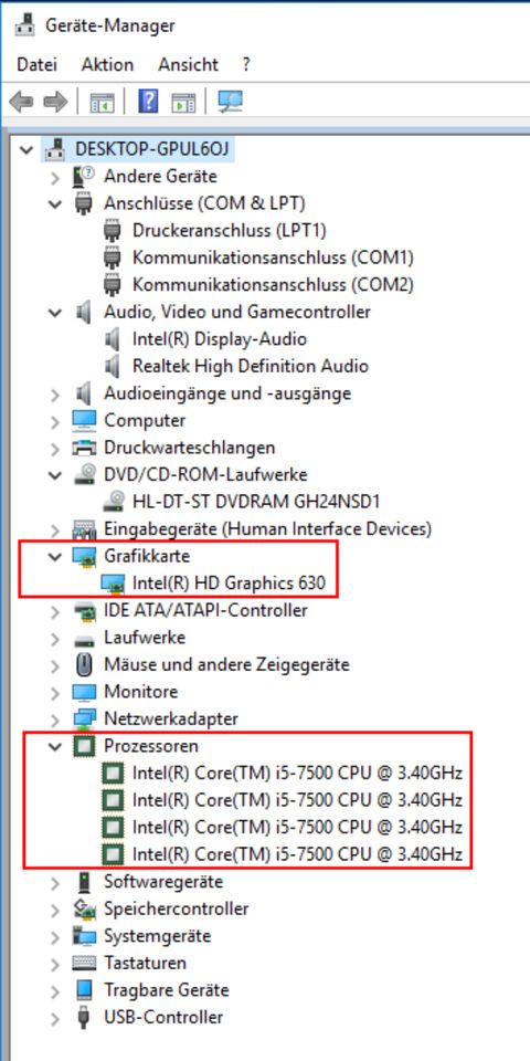 PC COMPUTER Gigabyte  GA-H110M-S2PV 4x3,8 Ghz RAM 8 GB HDD 1TB in Duisburg