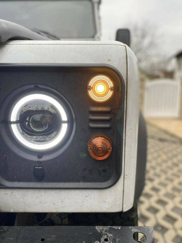 Voll LED Scheinwerfer für Land Rover Defender 90 110 130 1968-201 in Calden