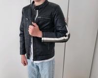 Biker Jacke Leder Look Hessen - Darmstadt Vorschau