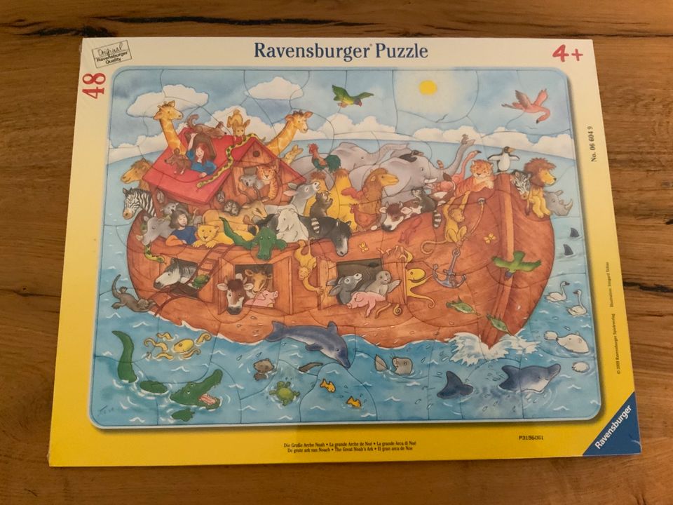 Ravensburger Rahmen Puzzle Kinder Tiere Auto Traktor 3 /4 + plus in Versmold