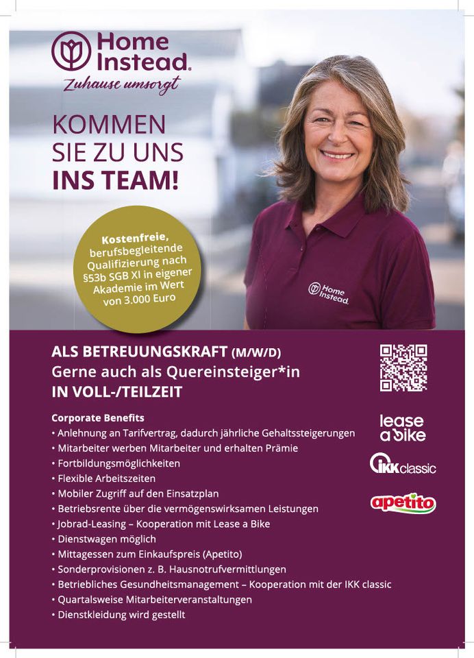 Suchen ab sofort Hilfskräfte für amb. Pflegedienst (m/w/d) in Mannheim