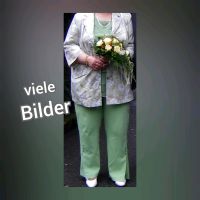 CHALOU Damen Kombi Jacke Bluse Blazer Hose 50 52 Beige Grün Weiß Niedersachsen - Stuhr Vorschau