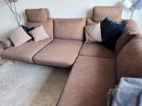 Dreisitzer-Couch mit Ottomane, braun, Stauraum Nordrhein-Westfalen - Unna Vorschau