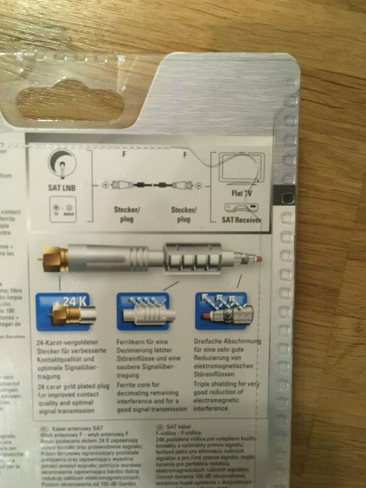 Hama Sat-Kabel 100 dB 1,5 m zu verkaufen (Privatverkauf) in Büttelborn