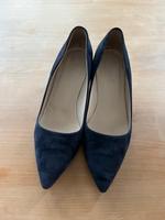 Blaue Pumps Schuhe ‚MODA DI FAUSTO‘ Leder Größe 40 Bayern - Augsburg Vorschau