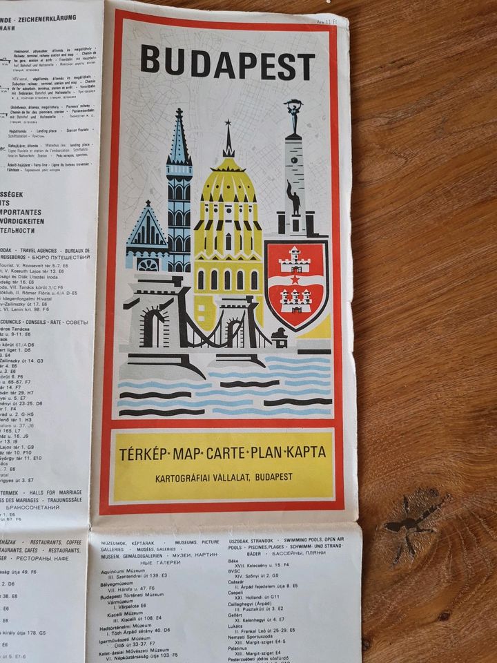 Budapest Stadt Führer Landkarte Stadtkarte in Schöneiche bei Berlin