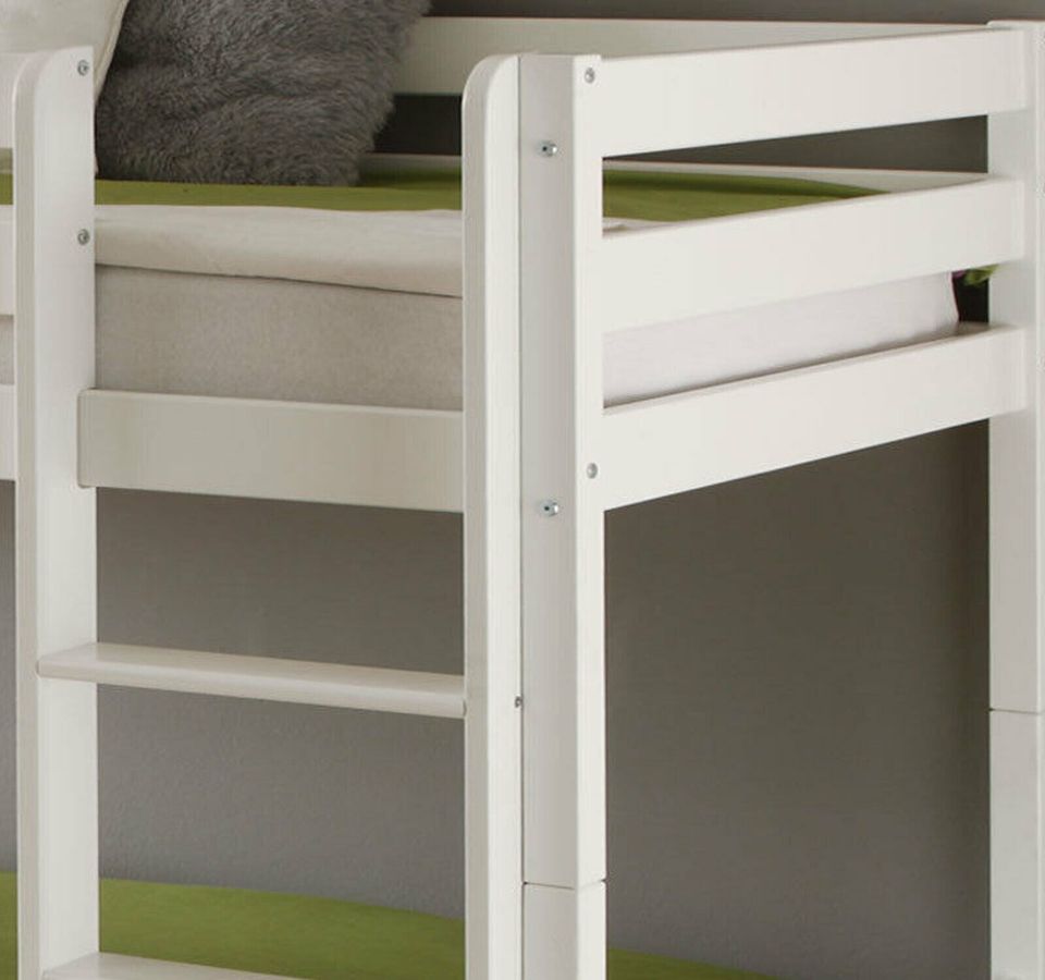 Kinder Bett Hochbett Etagenbett, Teilbar 90x200 cm Weiss Stock Be in Detmold