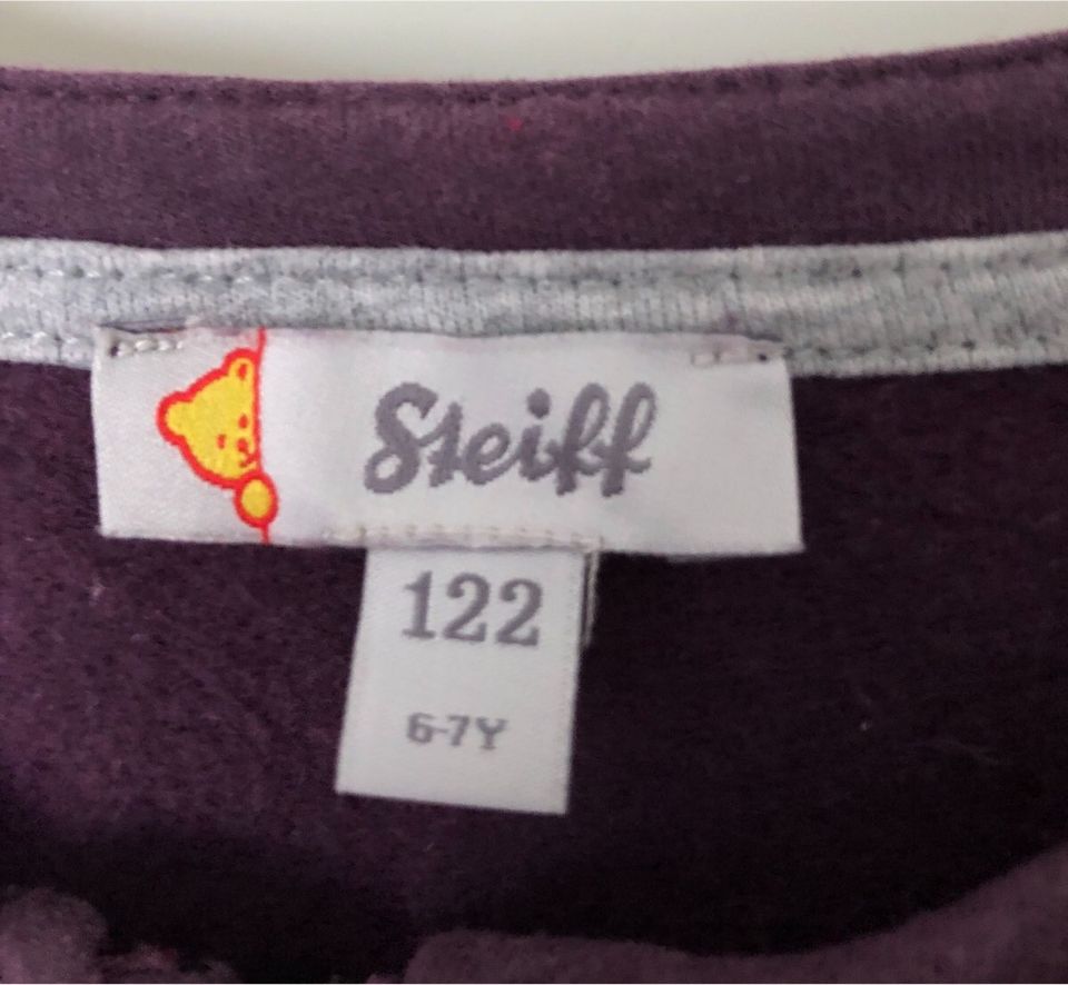 Steiff Sweatjacke lila 122 in Elsdorf