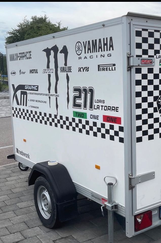 Renntransporter Beschriftung Motocross Rennkart Motorsport in Inzigkofen