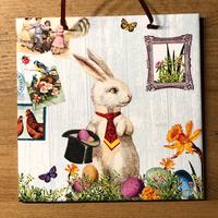 Deko-Bild, Oster-Hase als Zauberer mit Zylinder, Nostalgie Niedersachsen - Goslar Vorschau