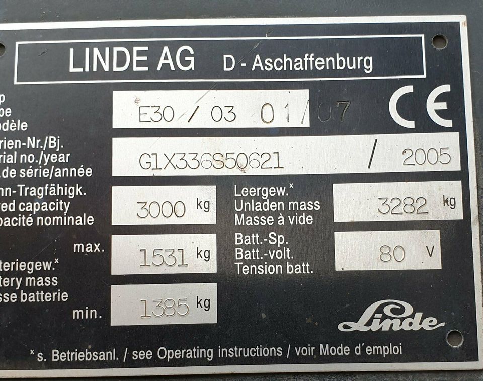 Linde E30/03 Bj 2005  Motorregler-Steuerung 3903605743 ( L-14 ) in Bielefeld