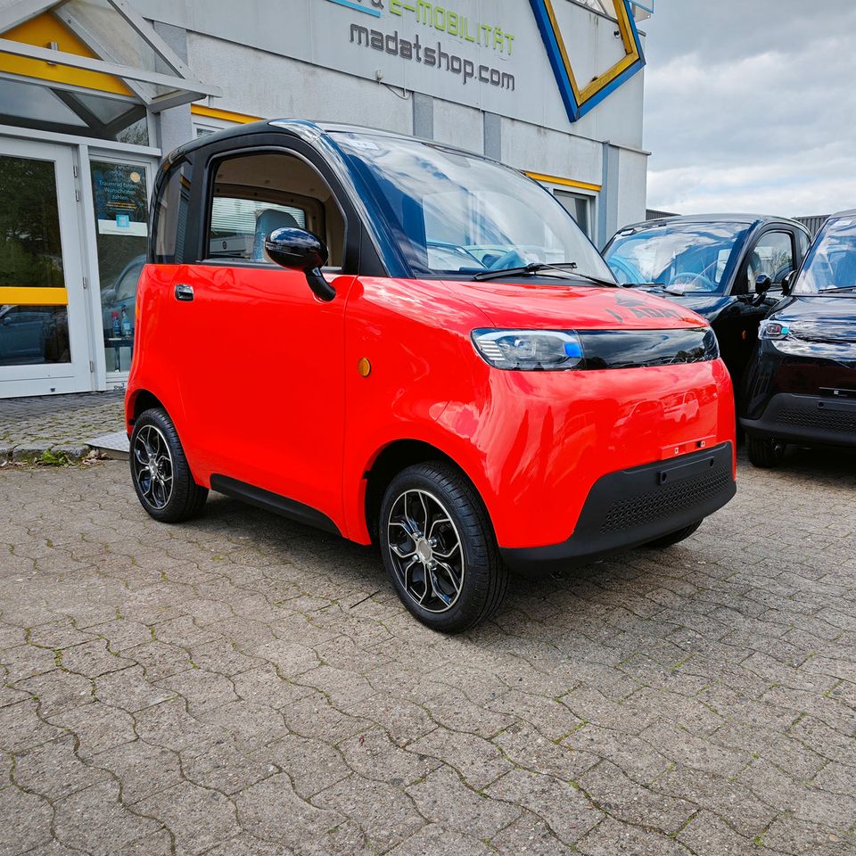 E Auto E Roller E Kabinenroller 25-45km/h 120km Reichweite Rot in Bielefeld