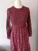 Langes rotes Kleid mit Blümchen Bergedorf - Hamburg Lohbrügge Vorschau