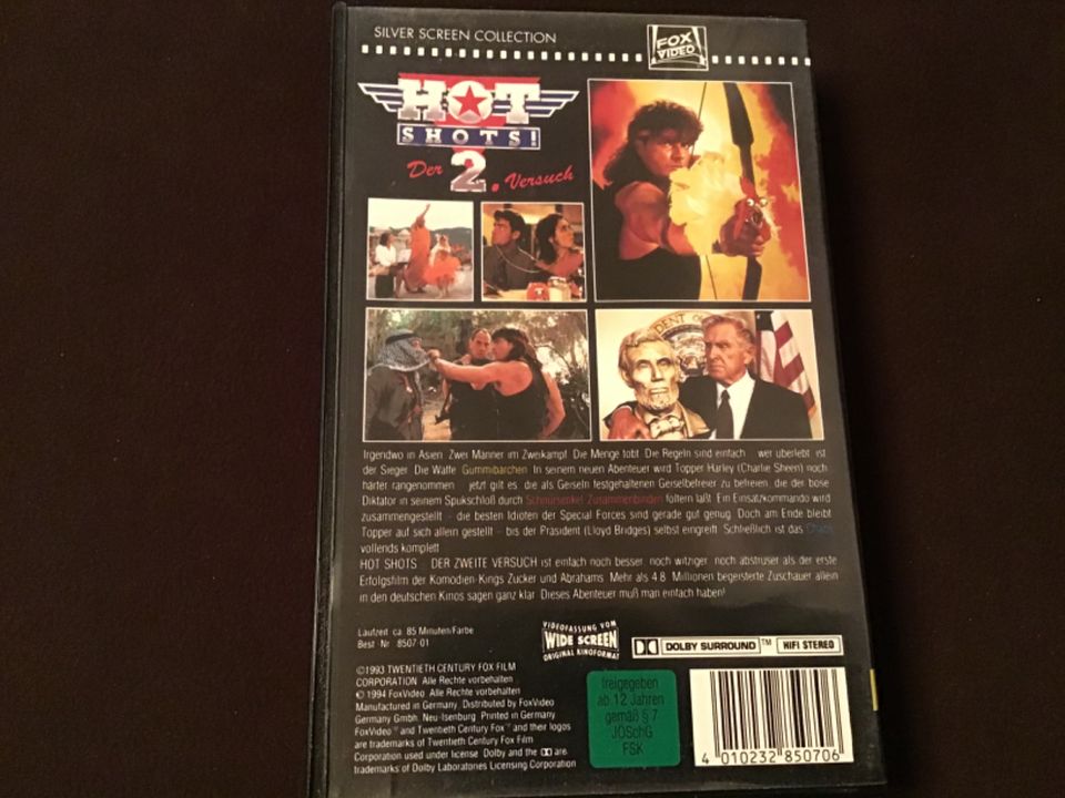HOT SHOTS! - Der 2. Versuch - VHS Video Kassette Videokassette in Neuwied