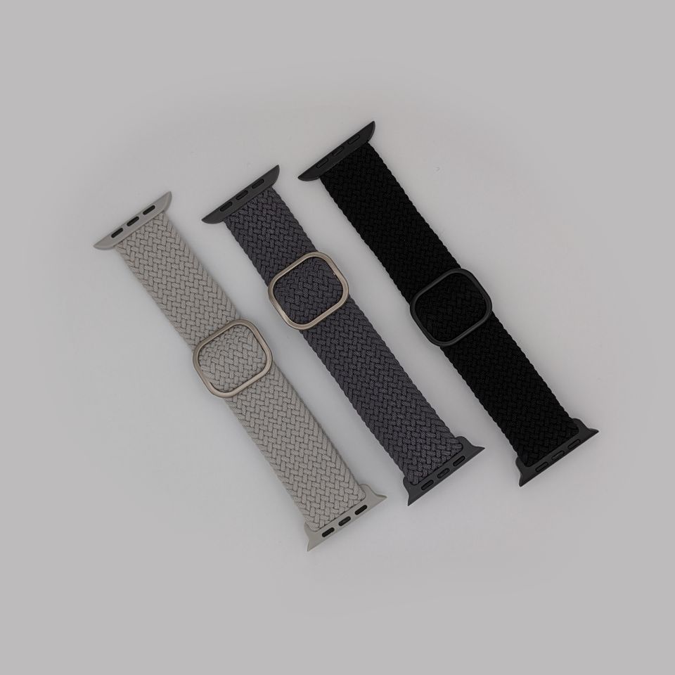 GEFLOCHTENES NYLON ARMBAND ELASTISCH für Apple Watch 9 8 7 6 5 SE in Burgheim