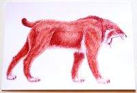 Smilodon Säbelzahntiger Bild Mini-Poster Karton DinA4 21 x 29,7cm Bayern - Schweitenkirchen Vorschau