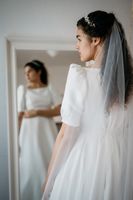Modernes Minimalistisches Handmade Brautkleid 1 mal getragen Nordrhein-Westfalen - Witten Vorschau