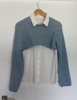 Mango Bluse Crop Pullover Gr. S und L weiß/ hellblau Obervieland - Habenhausen Vorschau