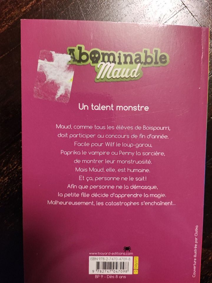 Kinderbuch auf Französisch Abominable Maud_Un talent monstre in Frankfurt am Main