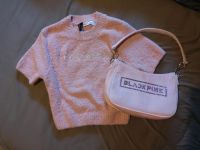 Blackpink Y2K Bratz Rosa Tshirt und Tasche mit Samt Glitterstein Nordrhein-Westfalen - Remscheid Vorschau