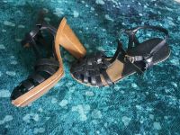 Michael Kors Leder Sandalette Clogs Holz Gr.36 Nordrhein-Westfalen - Meerbusch Vorschau