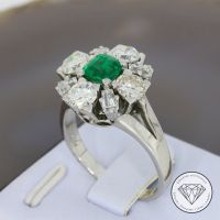 M*198579 Wert 13.320,- Smaragd 2,00 ct Diamant Ring 750 Gold XXYY Essen - Karnap Vorschau