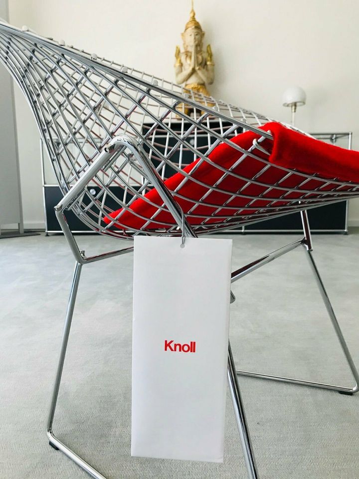 Knoll International Diamond Sessel Harry Bertoia Chrom Sitzkissen in Berlin