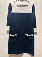 Damenkleid Frühling/Herbest Kleid Gr. S Weiß/Marineblau Niedersachsen - Braunschweig Vorschau