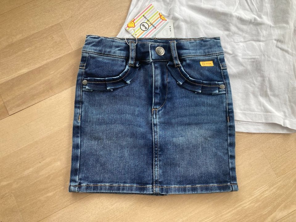 Steiff Jeansrock Rock Jeans blau Gr.104 NEU! in Birenbach