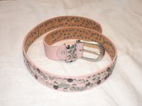 Damengürtel Pink Metallschnalle mit Nieten, Leder + PU, Schnalle Nordrhein-Westfalen - Hattingen Vorschau