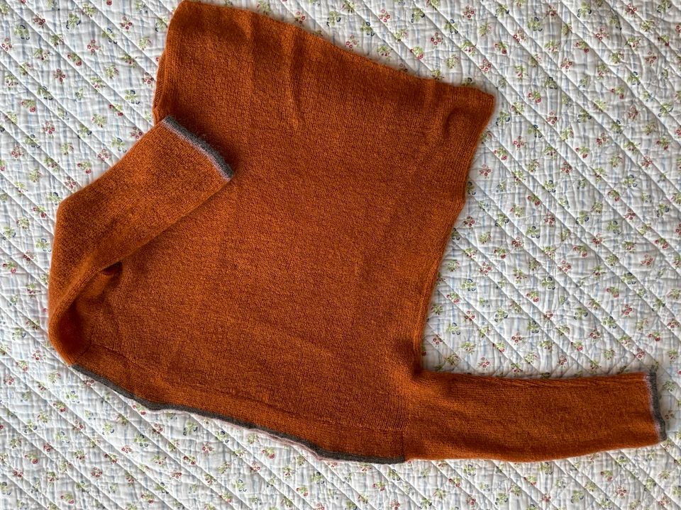 Noa Noa Pullover Wolle Mohair flauschig Kupfer-orange Gr XS (36) in Radolfzell am Bodensee
