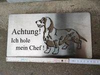 Hunde, Warnschild , Edelstahl Sachsen - Riesa Vorschau