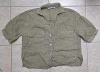 kurzärmeliges Hemd khaki Frauen boho vintage öko Bayern - Peiting Vorschau