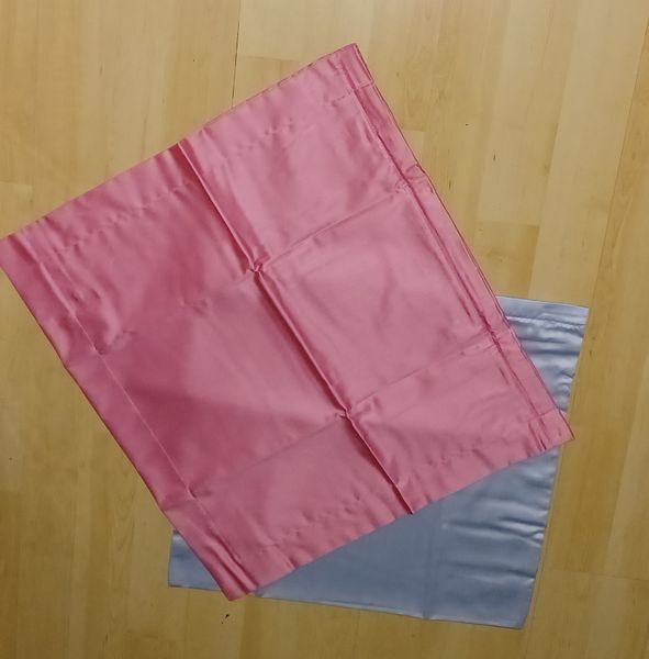 Kissenhülle gelb, bleu, lindgrün, weiß, pink, Maco-Satin in Wilhermsdorf