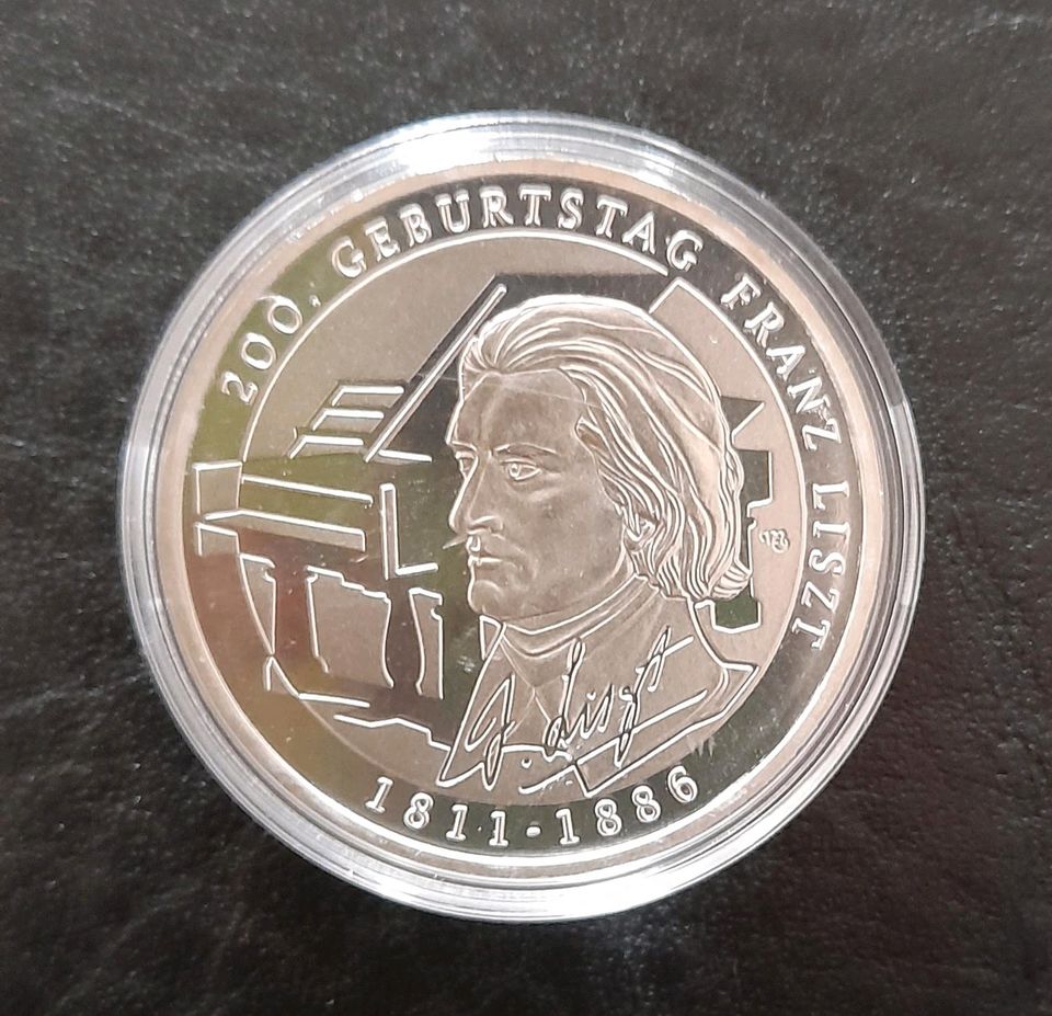Münze 10€ Gedenkmünze Liszt in Köln
