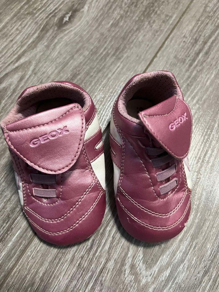 GEOX Lauflernschuhe Schuhe Sneakers Gr 18 rosa Baby atmungsaktiv in München