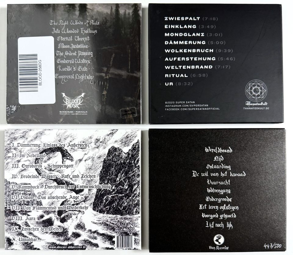 Black Metal CD * AQUILUS * SUPER SATAN * AURO * BEZWERING  bellum in Berlin