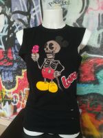 Totenkopf T-Shirt Mickey Mouse Top Shirt Body Damen Nordrhein-Westfalen - Hünxe Vorschau