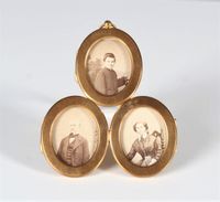 Antiker Bilderrahmen, Familienbilderrahmen, Messing, 3 x 4 cm Münster (Westfalen) - Gievenbeck Vorschau