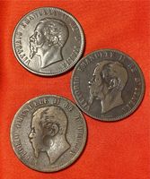 5 Münzen Italien 10 Centesimi 1866, 1863, 1921 Sachsen - Brandis Vorschau