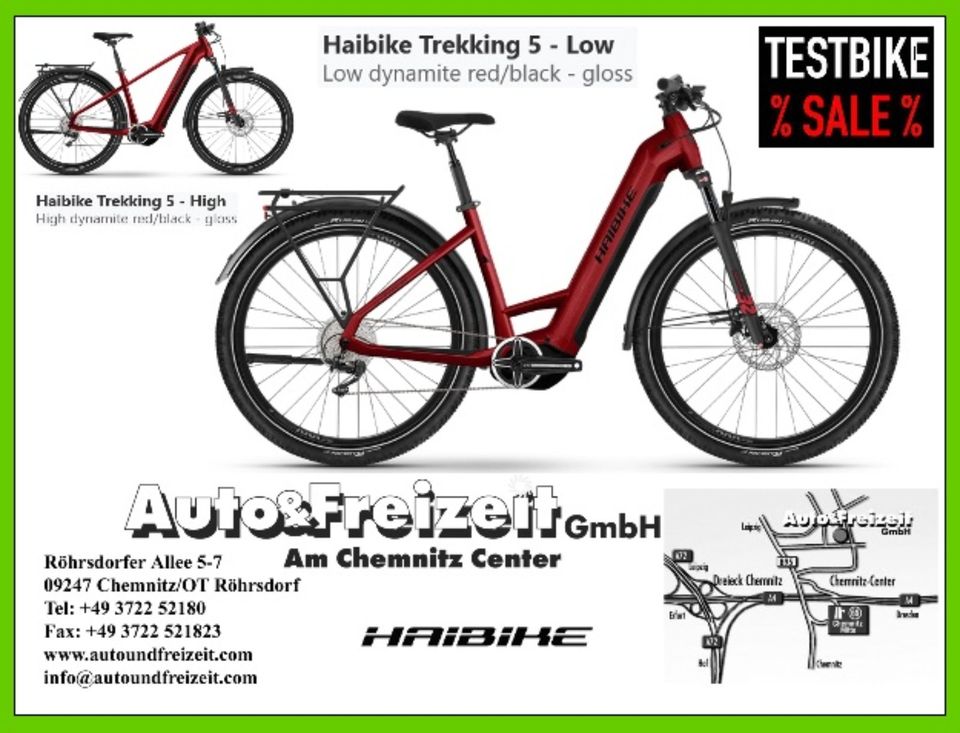 E-BIKE HAIBIKE Trekking 7 * i630Wh YAMAHA 70Nm * TESTBIKE & NEU in Marienberg