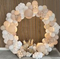 Party Deko XXL Premium Ballon Girlande Hochzeit Geburtstag beige Bayern - Friedberg Vorschau