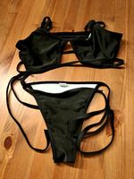 Bikini schwarz Gr. S/M, Hose mit doppeltem Riem Hessen - Lich Vorschau