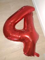 4. Geburtstag Luftballon Zahl rot Nordrhein-Westfalen - Brakel Vorschau