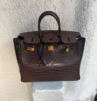 HERMES Birkin Matt 35 HAVANA BraunGoldfarben Handtasche+Papiere Nordrhein-Westfalen - Bottrop Vorschau