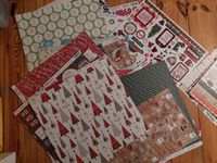 28 Stück Scrapbooking Papier und Sticker Weihnachten Berlin - Spandau Vorschau