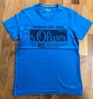 NEUwertiges blau farbenes Shirt in S von S. Oliver mit Print Niedersachsen - Lilienthal Vorschau