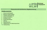 WLW Karteikarten Klausurtechnik KK 2021 / RS 2020 Baden-Württemberg - Leonberg Vorschau