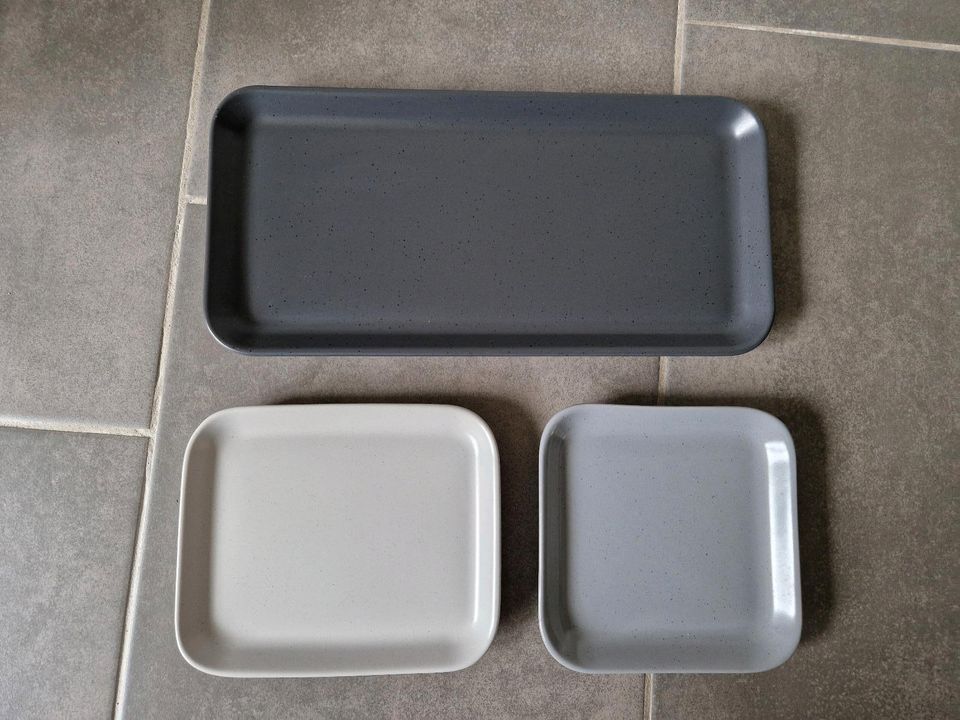 3er Set Ikea Tabletts grau in Ochtrup